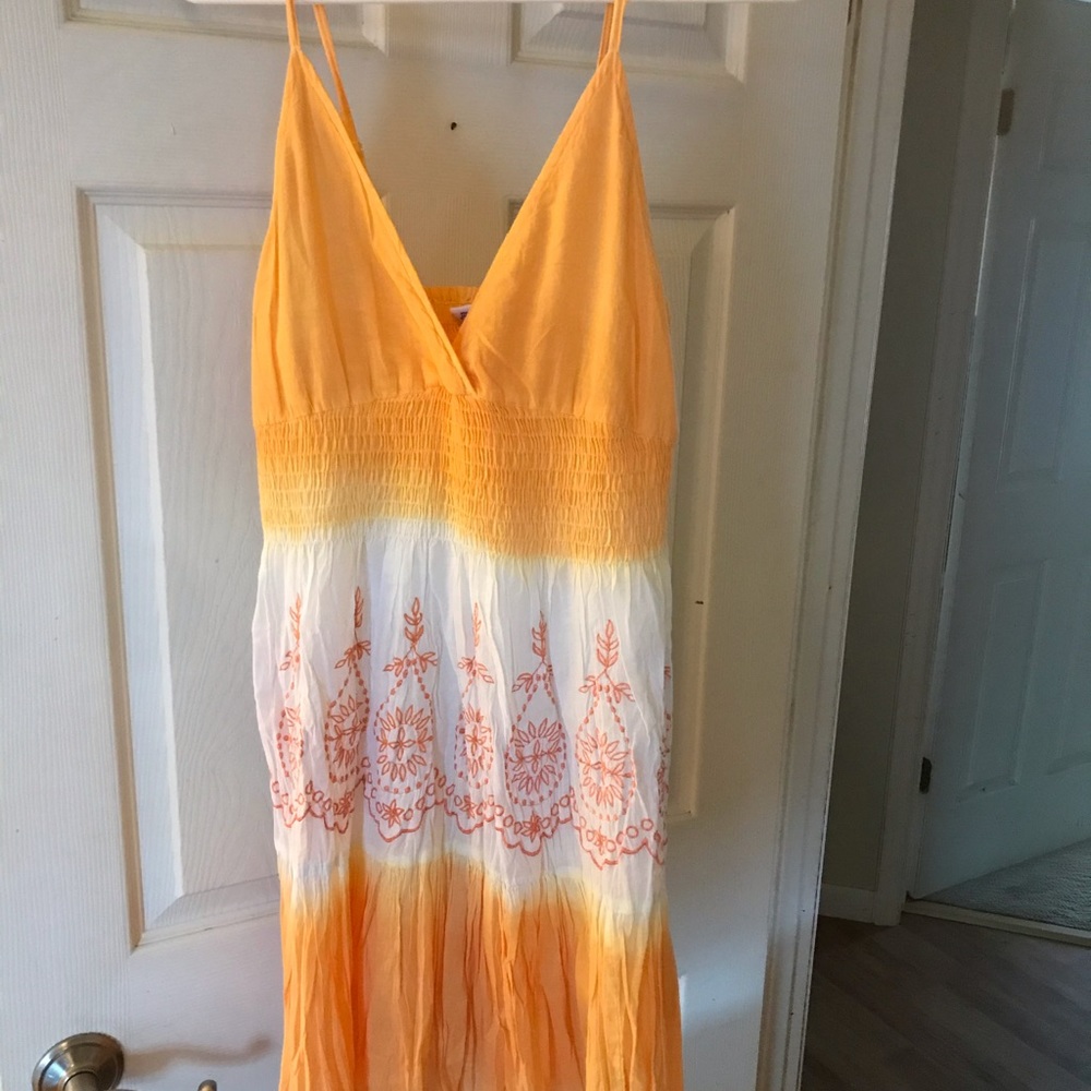 Advanced Apparels sz M tangerine orange ombre